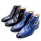 Botas Casuales de Cuero para Hombre con Punta Afilada y Suela Baja