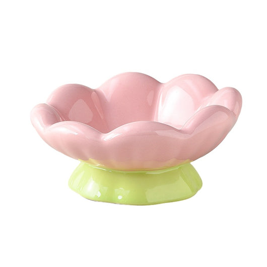 Comedero Elevado para Gatos de Cerámica Rosa - Diseño Inclinado Anti-Vómito y Fatiga de Bigotes - Image 14