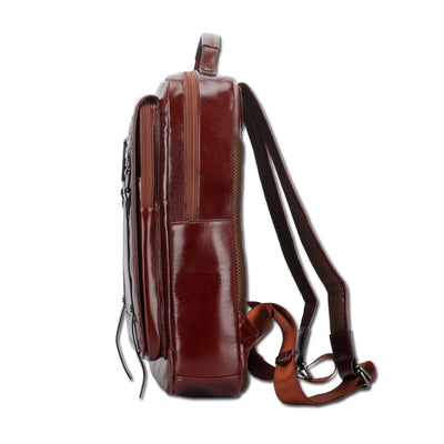 Mochila de Cuero Grande con Capacidad Expandible - Image 7