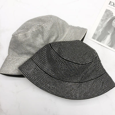 Sombrero de Pescador con Strass y Malla Brillante - Image 9