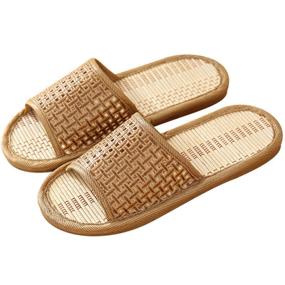 Pantuflas de Pareja con Suela Suave y Diseño en Fibra Natural - Image 14