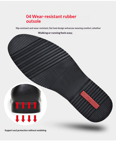 Zapatos Casuales de Cuero Genuino para Hombre - Suela Plana Antideslizante - Image 17