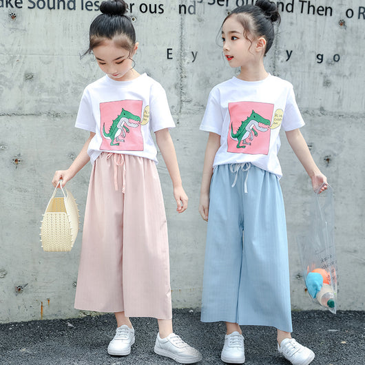 Conjunto Dos Piezas Estilo Occidental: Pantalón Ancho y Blusa Manga Corta - Image 11