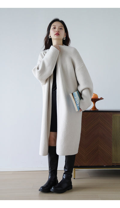 Cardigan Largo Tejido Suelto para Mujer - Abrigo Acogedor - Image 11