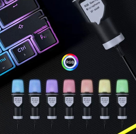 Micrófono Gaming RGB para PC con Condensador Profesional - Image 3