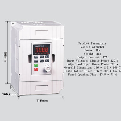 Variador de Frecuencia Trifásico 380V - Control de Velocidad 0.75 a 7.5kW - Image 14