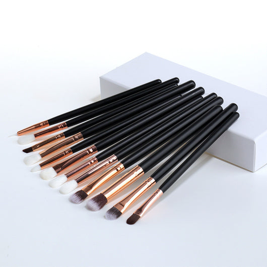 Set de 12 Brochas Profesionales para Ojos y Maquillaje - Image 4
