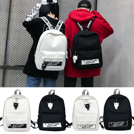 Mochila de Lona Estilo Coreano para Estudiantes y Aventuras - Image 12