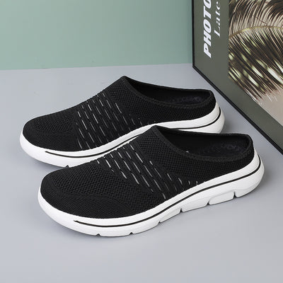 Pantuflas Tejidas Coreanas con Diseño Calado y Puntera Abierta - Image 6