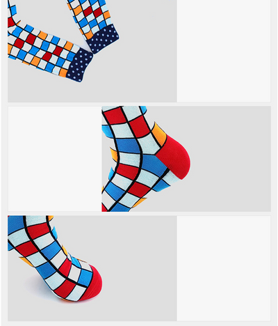 Calcetines de Algodón Retro Cálidos - Diseño Personalidad Creativa - Image 3
