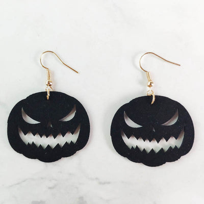 Aretes Calavera Araña para Halloween - Diseño Geométrico