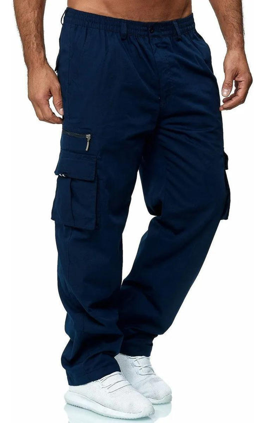 Pantalones Casuales Multibolsillos Hombre - Corte Recto Versátil - Image 8