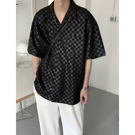 Camisa Hombre Cuadros Verano Manga Corta Transpirable - Image 2