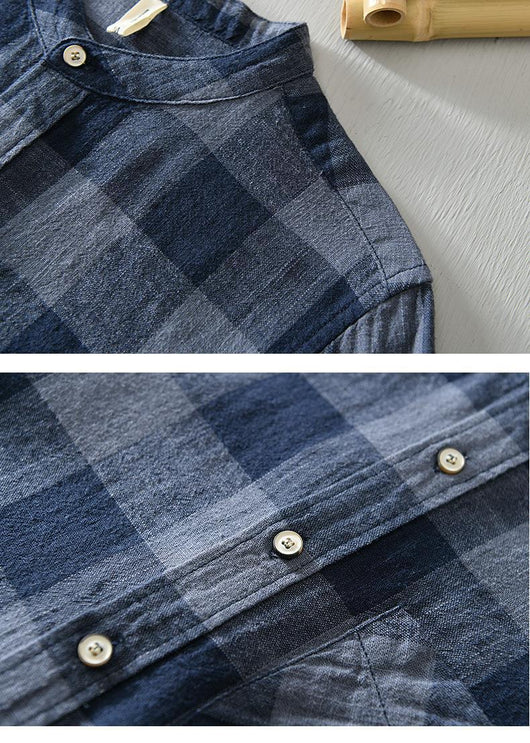Camisa Cuadros Casual de Manga 3/4 para Hombre - Image 11