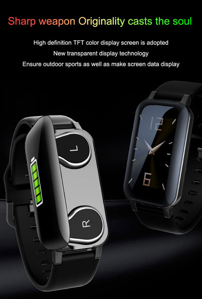 Pulsera Inteligente 2 en 1 con Auriculares Inalámbricos Bluetooth - Image 9