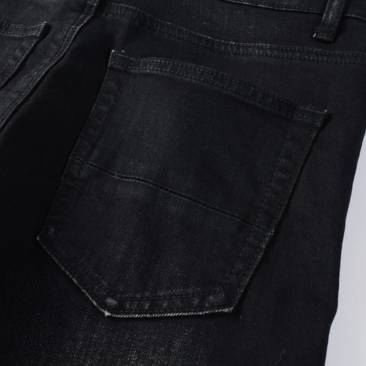Jeans Rotos de Pana con Parches Estilo Urbano para Hombre - Image 15