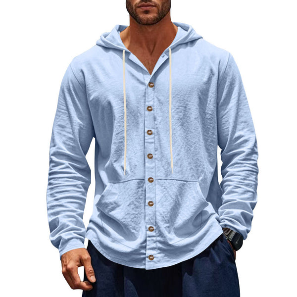 Camisa Suelta Americana Primavera Otoño para Hombre