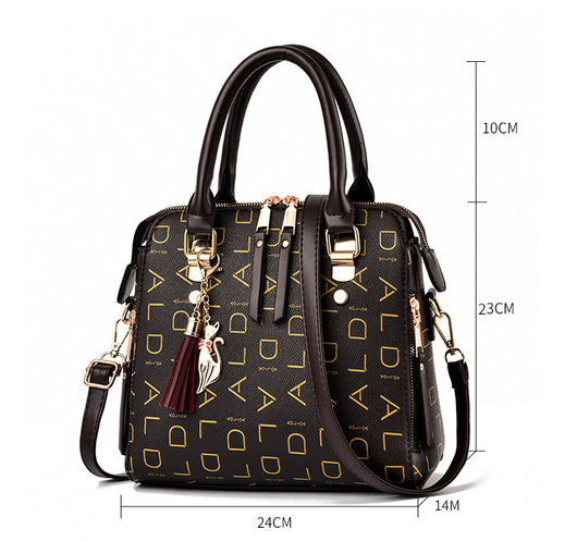 Bolso Bandolera con Letras Encantadoras - Mensajero de Moda - Image 6