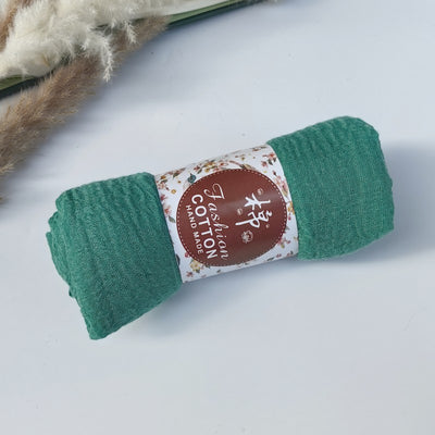 Pañuelo de Algodón y Lino Arrugado Monocromático - Image 71