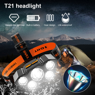 Lámpara Frontal LED Recargable Ultra Potente con 5 Luces - Image 10