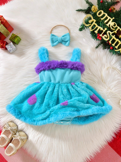 Vestido de Lana para Niña con Tirantes y Lunares - Image 9