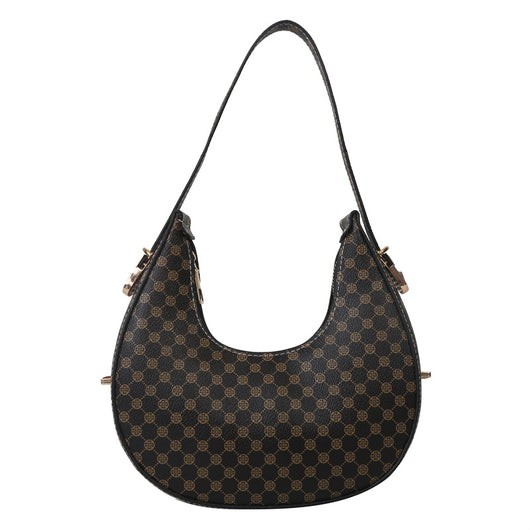 Bolso Bandolera Occidental Estilo Crescent con Estampado - Image 8