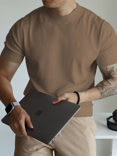 Playera de Trabajo Casual con Cuello Alto Refinado - Image 26