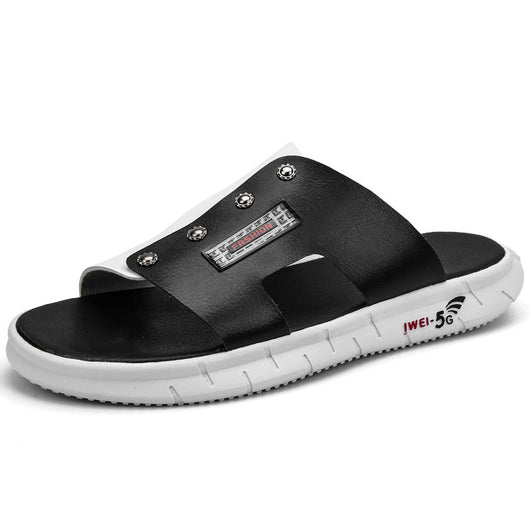 Pantuflas Casuales de Cuero para Hombre - Comodidad al Aire Libre - Image 20
