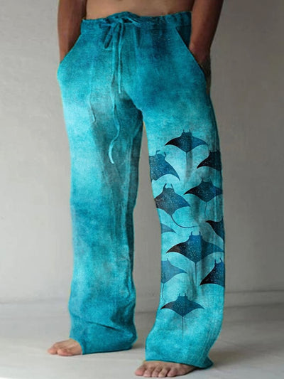 Pantalones Casuales Talla Grande Pierna Ancha para Hombre - Image 8