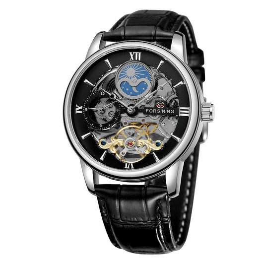 Reloj Mecánico Automático Diseño Luna Hueca - Image 3