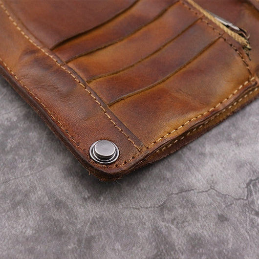Cartera Larga para Hombre Estilo Retro Europeo con Múltiples Compartimentos - Image 16