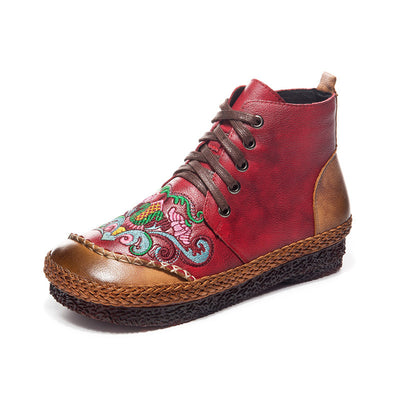 Botas Planas de Mujer con Cordones y Suela Antideslizante - Image 17