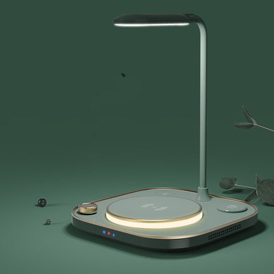 Cargador Magnético Inalámbrico 3 en 1 de 15W con Lámpara LED Integrada