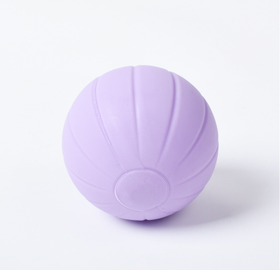 Orange smart bouncing rolling silicone ball toy for cats, shown with its white packaging box and a white USB charging cable. - Image 12