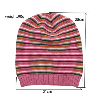 Gorro de Lana Tejido a Rayas - Calidez y Estilo - Image 10