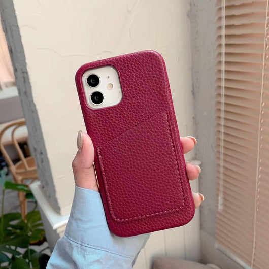 Funda para Teléfono con Ranura para Tarjetas y Textura Piel de Cocodrilo - Image 20