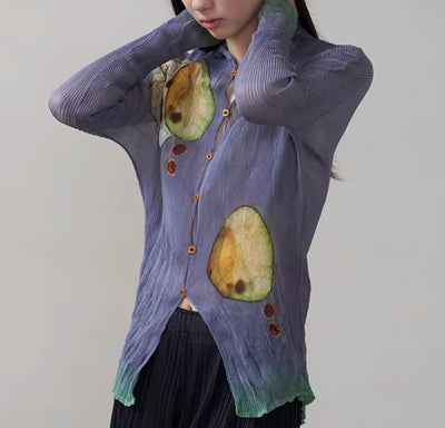 Blusa Ajustada Estampada con Malla Reductora para Mujer - Image 9
