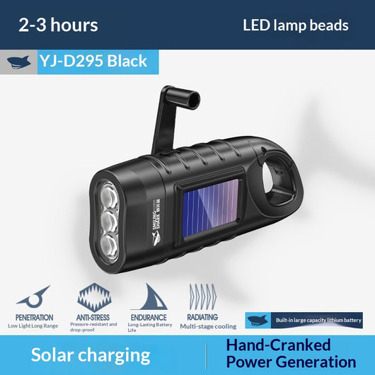 Linterna Solar Recargable con Manivela para Emergencias - Image 4