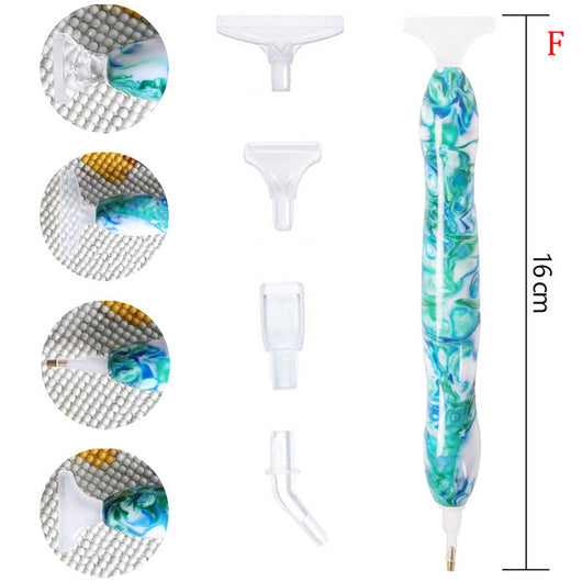 Bolígrafo de Perforación de Diamante Pulido con Pincel de Color - Image 12