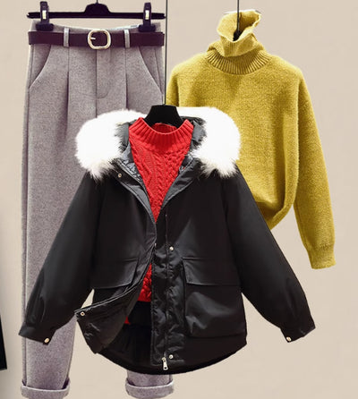 Conjunto de Sudadera Acolchada de Algodón para Mujer - Image 14
