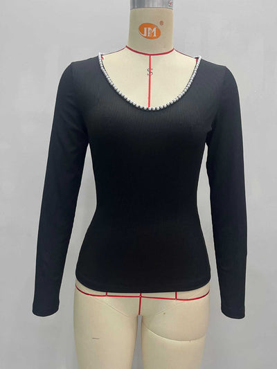 Blusa Base de Punto Versátil Manga Larga para Mujer - Image 12