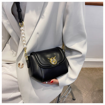 Bolsa Mensajera Pequeña con Textura y Combinación de Colores para Mujer - Image 12