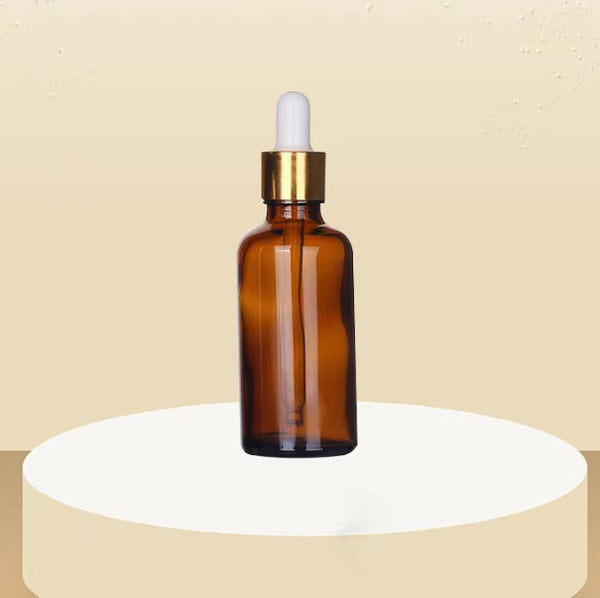 Botella de Vidrio Ámbar para Aceites Esenciales - Recargable y Portátil