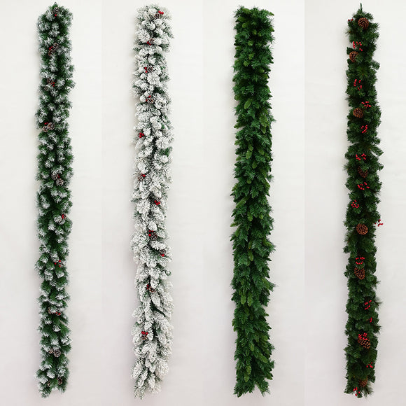 Decoración Colgante de Piña y Ramitas con Tejido Ratán Natural