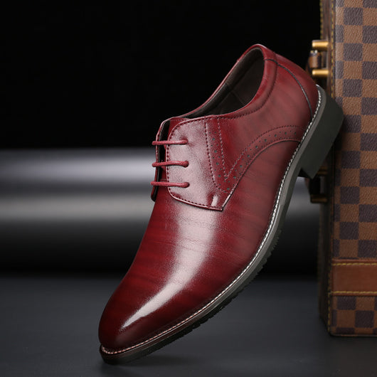 Zapatos de Cuero Británicos Talla Grande para Hombre - Image 7