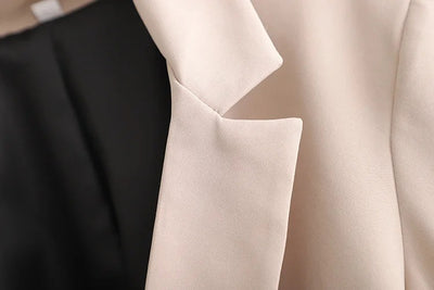 Traje Dos Piezas Mujer Primavera Khaki Suelto y Elegante - Image 20