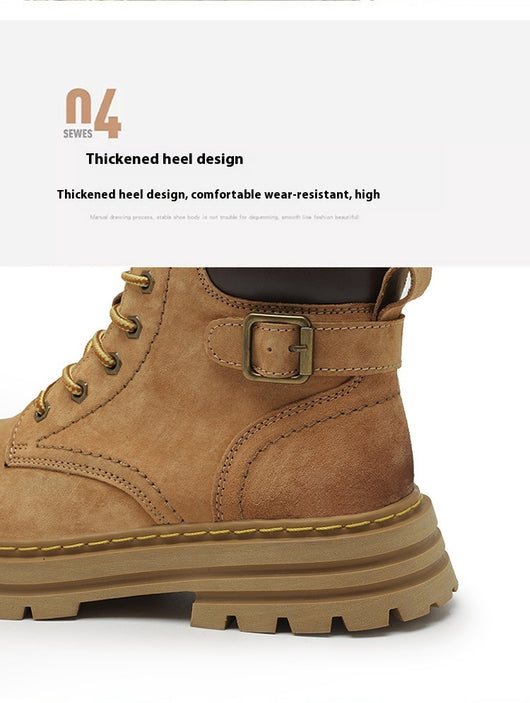 Botas Martin Hombre Estilo Británico Retro Otoño Invierno - Image 15