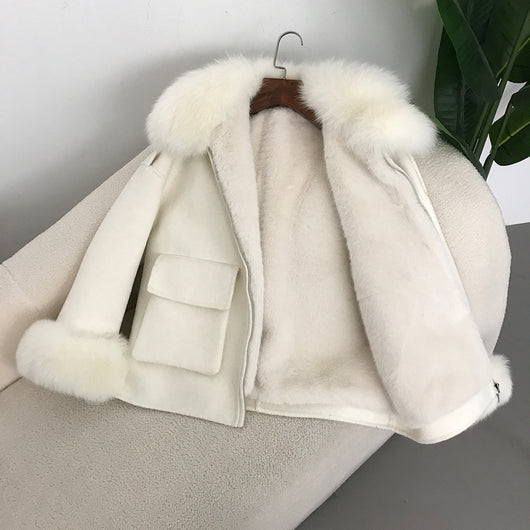 Abrigo de Lana Reversible Grueso para Otoño e Invierno - Image 25