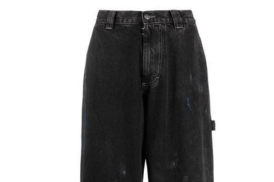 Pantalones Cargo Sueltos con Estampado Splash Ink para Hombre y Mujer - Image 4
