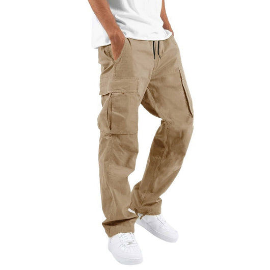 Pantalones Casuales con Múltiples Bolsillos y Cordón Ajustable - Image 5